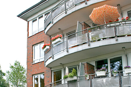 Ansicht Balkon im Haus am Dreyerskamp